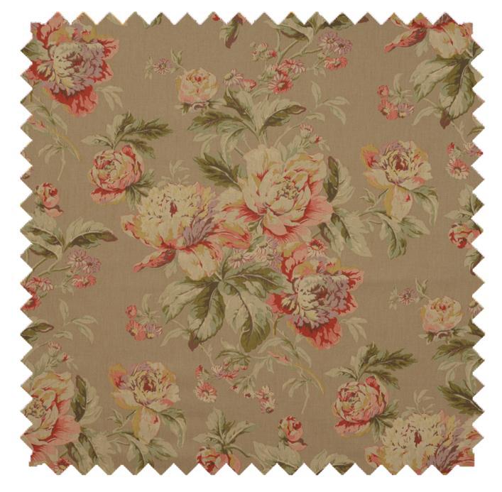 Arbour Chutney - Florals & Prints Roman Shade