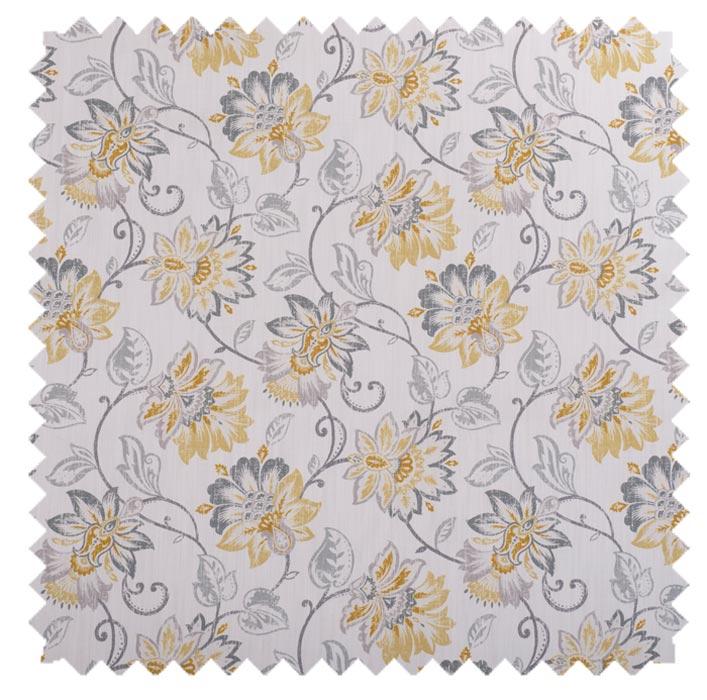 Bowers Gold - Florals & Prints Roman Shade