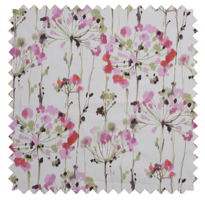 Crane Pink - Florals & Prints Roman Shade
