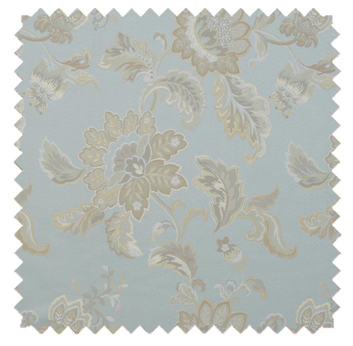Dewey Mist - Florals & Prints Roman Shade