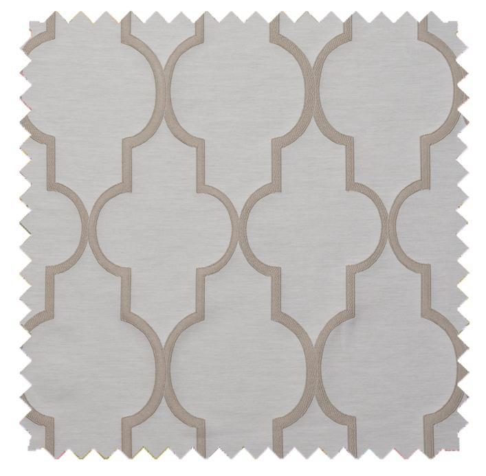 Hampton Cappuccino - Designer Patterns Roman Shade
