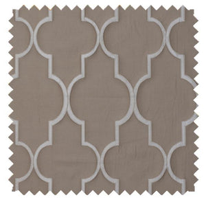 Hampton Smoke - Designer Patterns Roman Shade