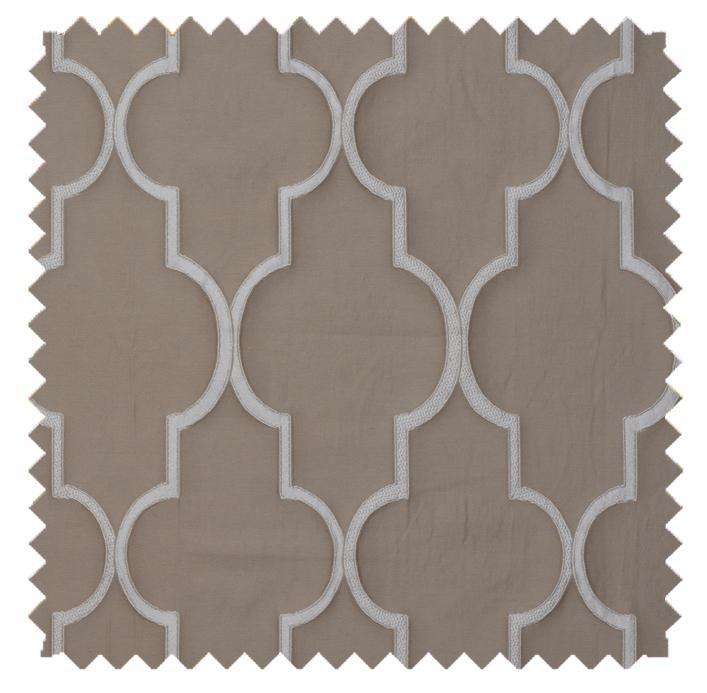 Hampton Smoke - Designer Patterns Roman Shade