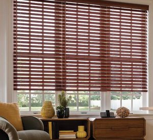 2" Cordless Premier Faux Wood Blinds