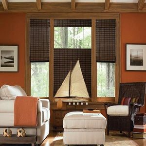 Cordless TDBU Woven Wood Shades