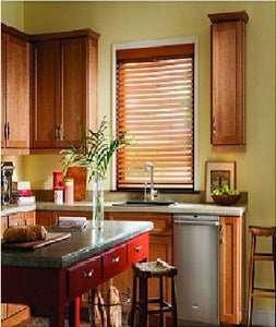 2" Premier Stained Basswood Blinds