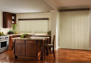 3 ½" Faux Wood Grain Vertical Blinds